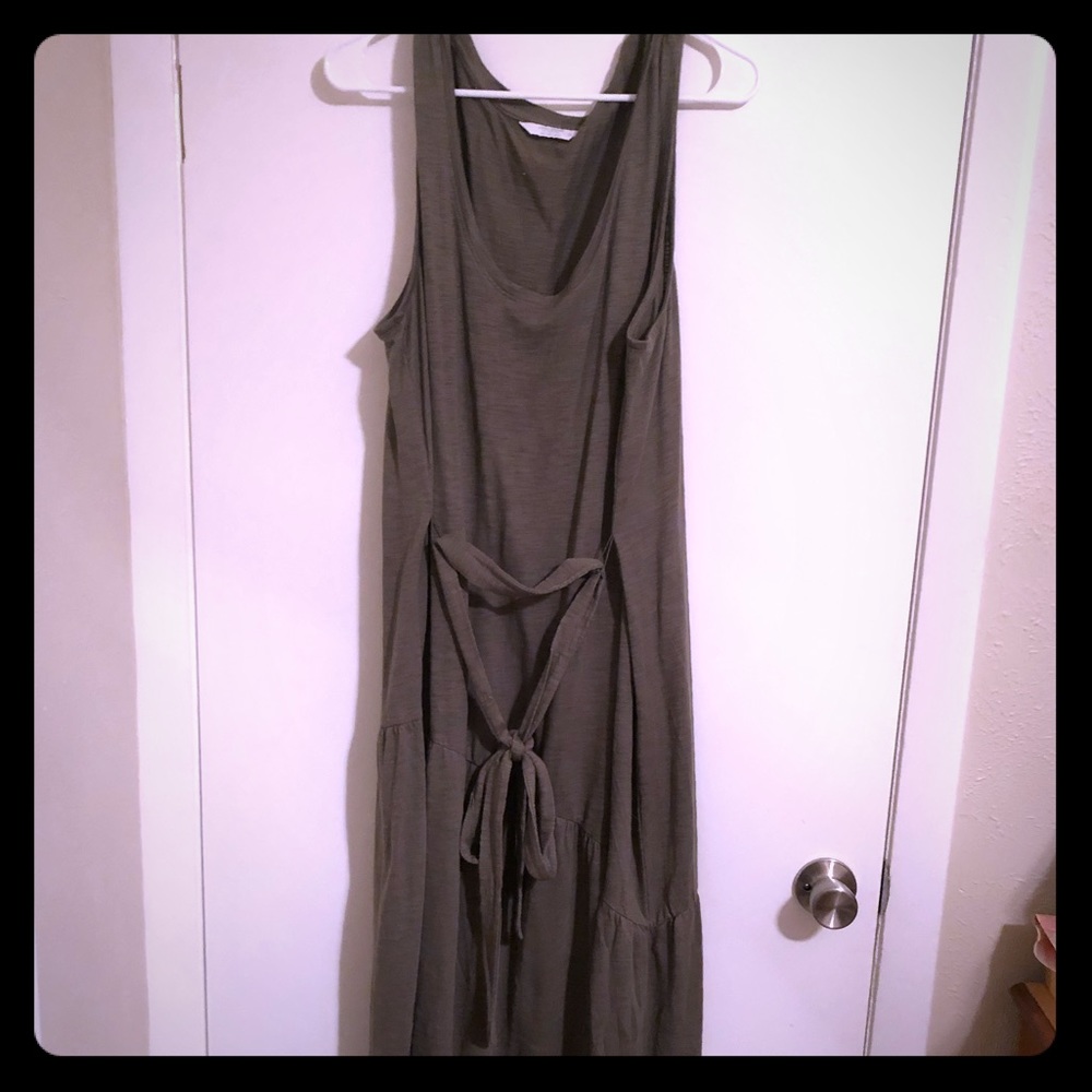 Lucky Brand Olive Green Maxi Dress